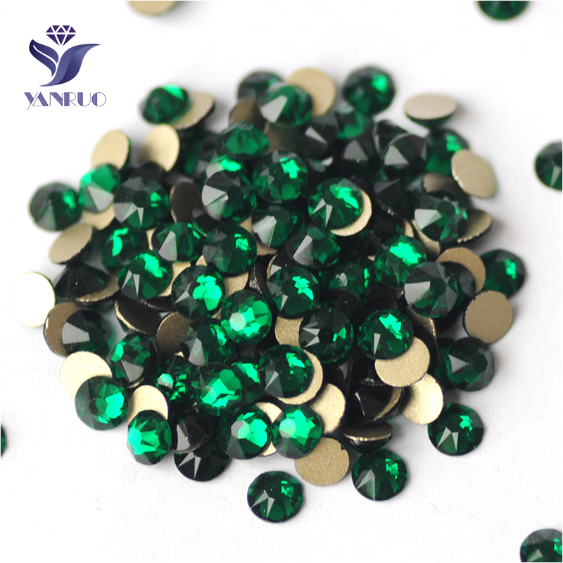 Nail Art Emerald Green - YANRUO 2088NoHF Alle maten Emerald Flatback