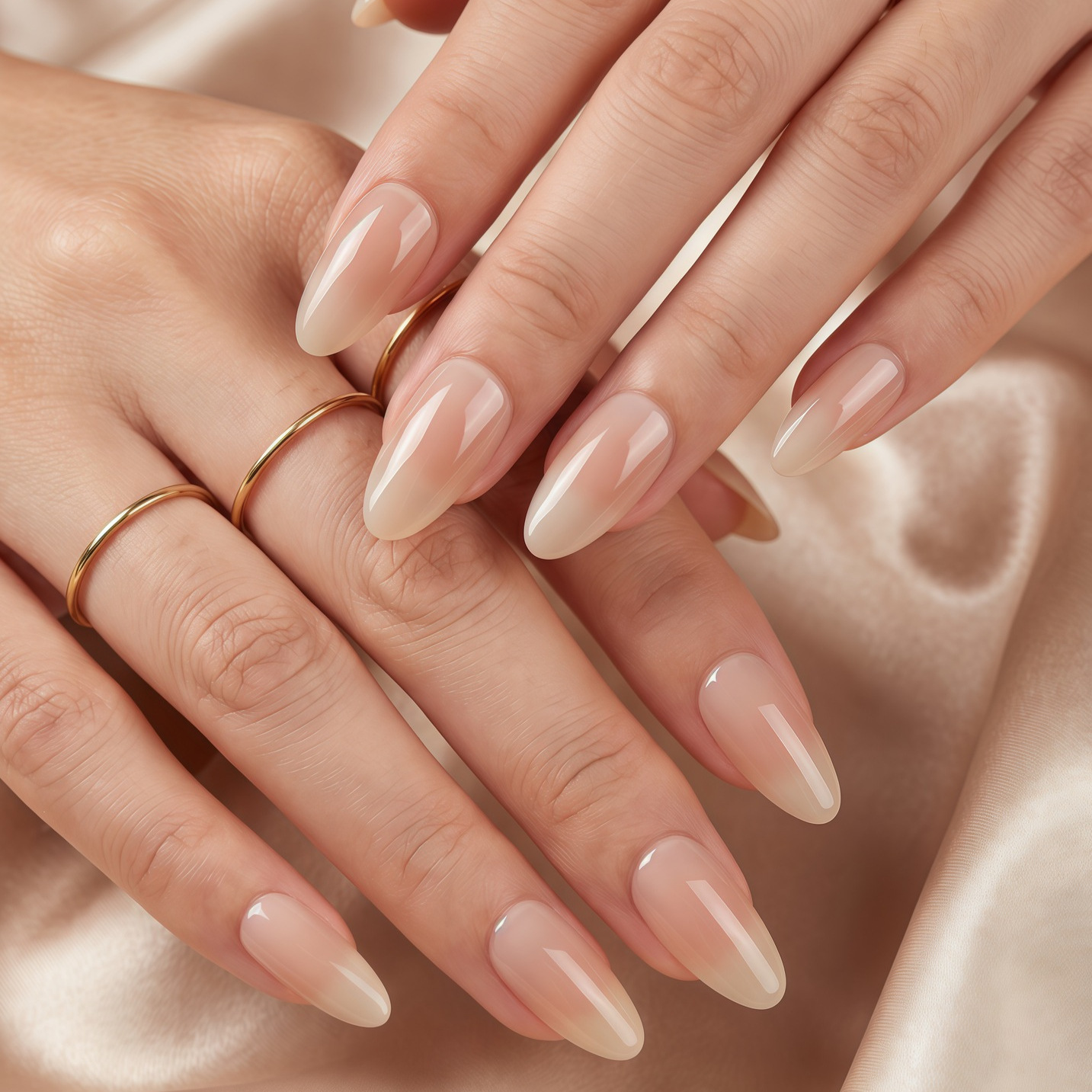 Nail Art Elegant - Bestverkochte Nude Press-On Nagels, roze huidverloop