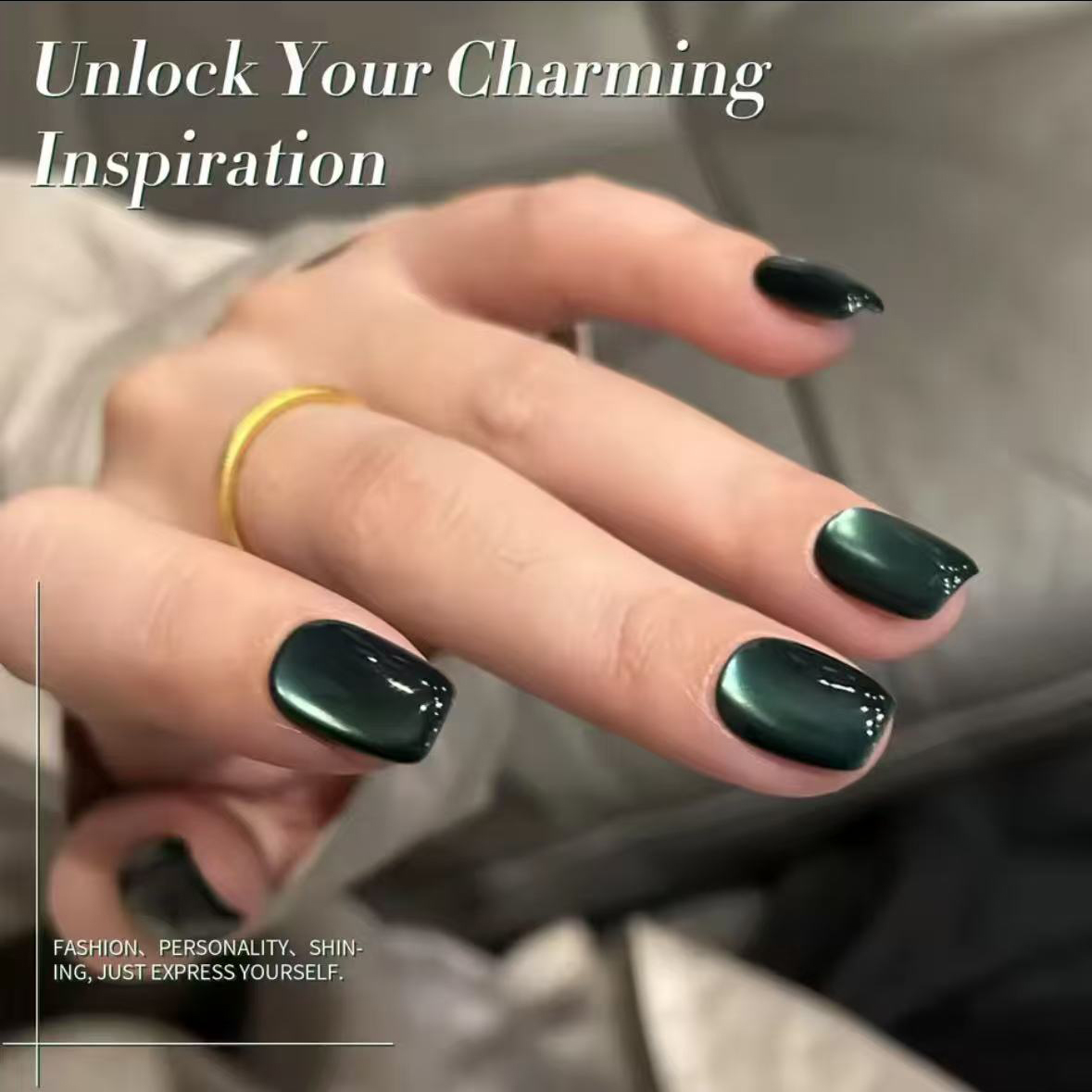 Nail Art Emerald Green - MIANEL Green Cat Eye nagelgel, 2026