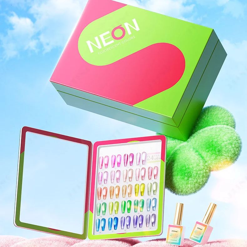 24 Kleuren 3D Magnetische Fluo - Nail Art Emerald Green recensie en prijs