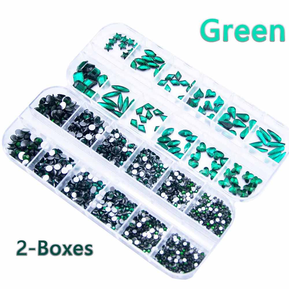2 Dozen Smaragdgroene Nagelste - Nail Art Emerald Green recensie en prijs