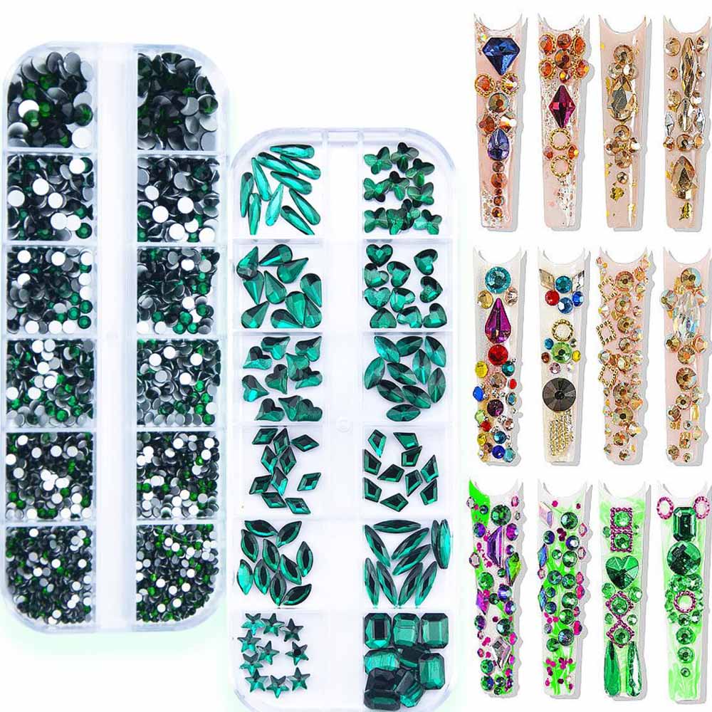 2 Dozen Smaragdgroene Nagelste - Nail Art Emerald Green recensie en prijs