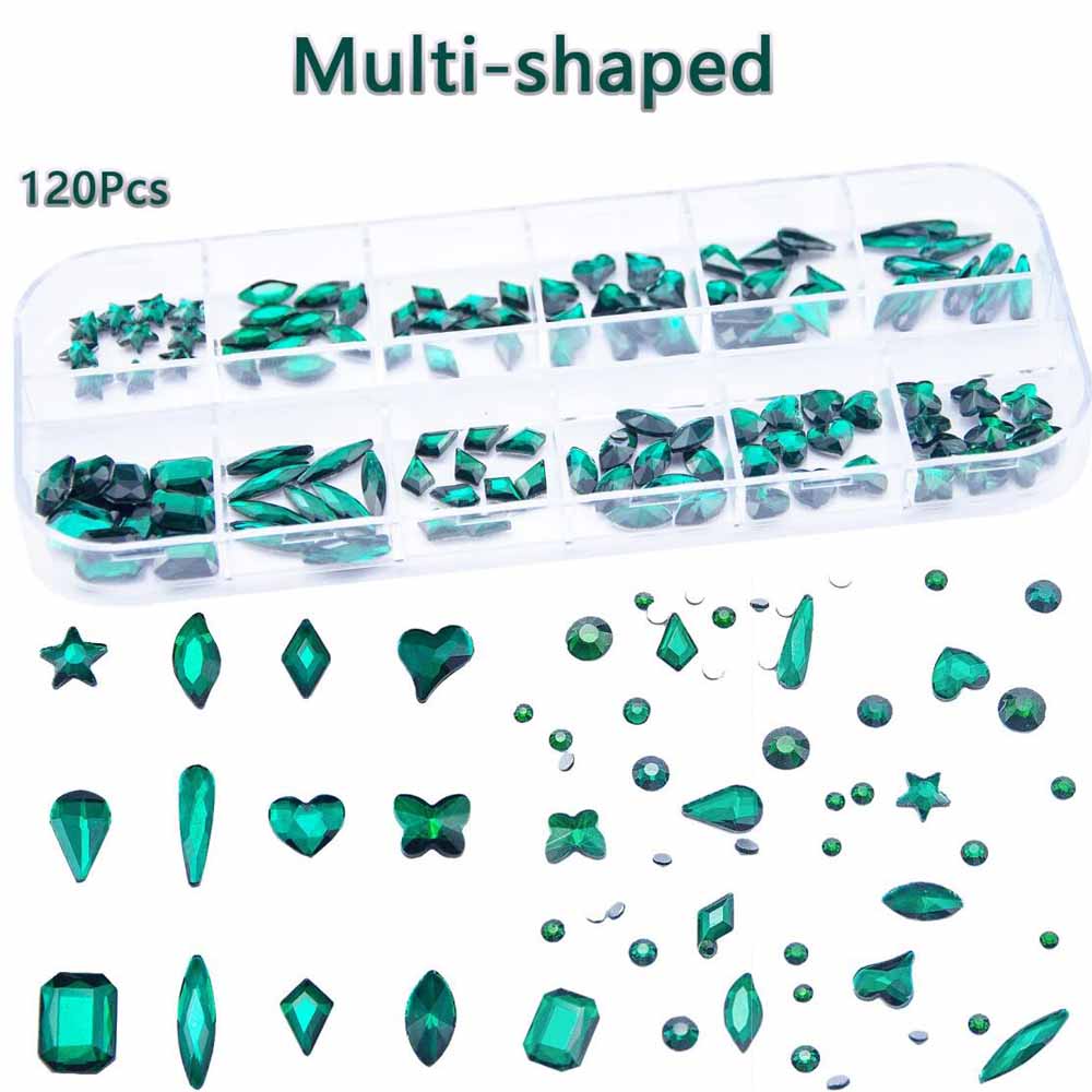 2 Dozen Smaragdgroene Nagelste - Nail Art Emerald Green recensie en prijs