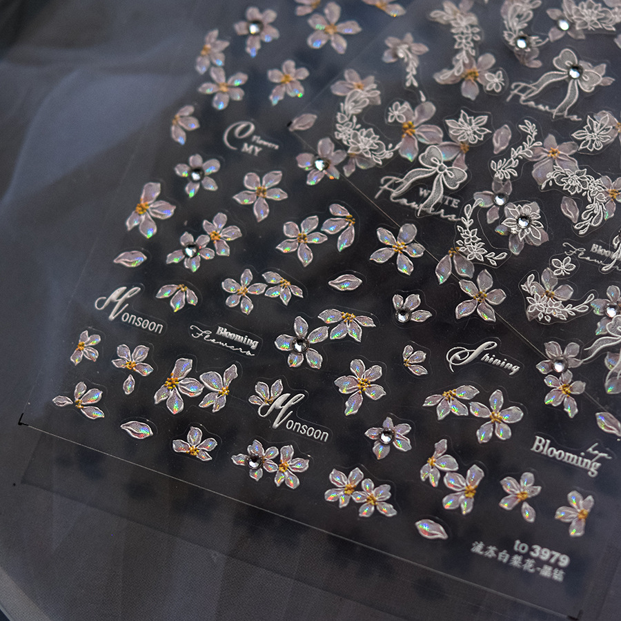 Elegante bloemen nail art stic - Nail Art Elegant recensie en prijs