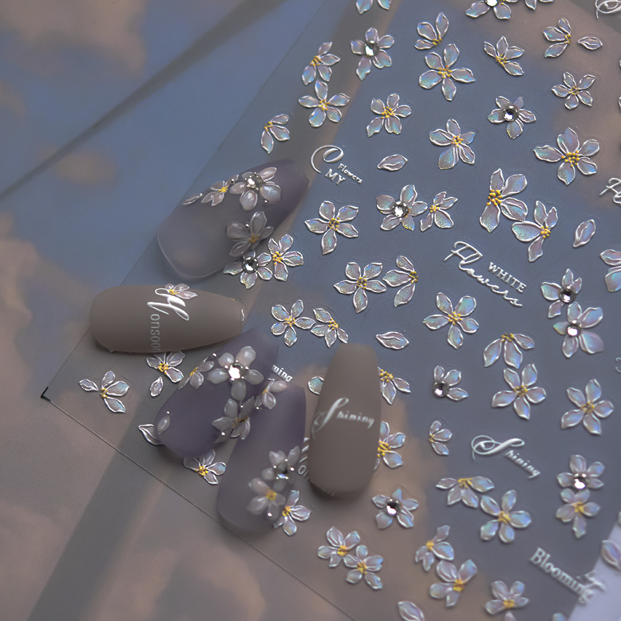 Elegante bloemen nail art stic - Nail Art Elegant recensie en prijs