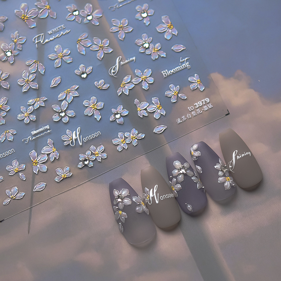 Elegante bloemen nail art stic - Nail Art Elegant recensie en prijs
