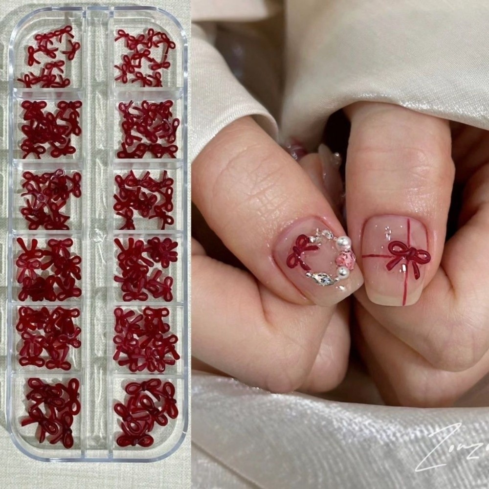 Wijnrode nagelkunstdecoraties  - Nail Art Burgundy recensie en prijs