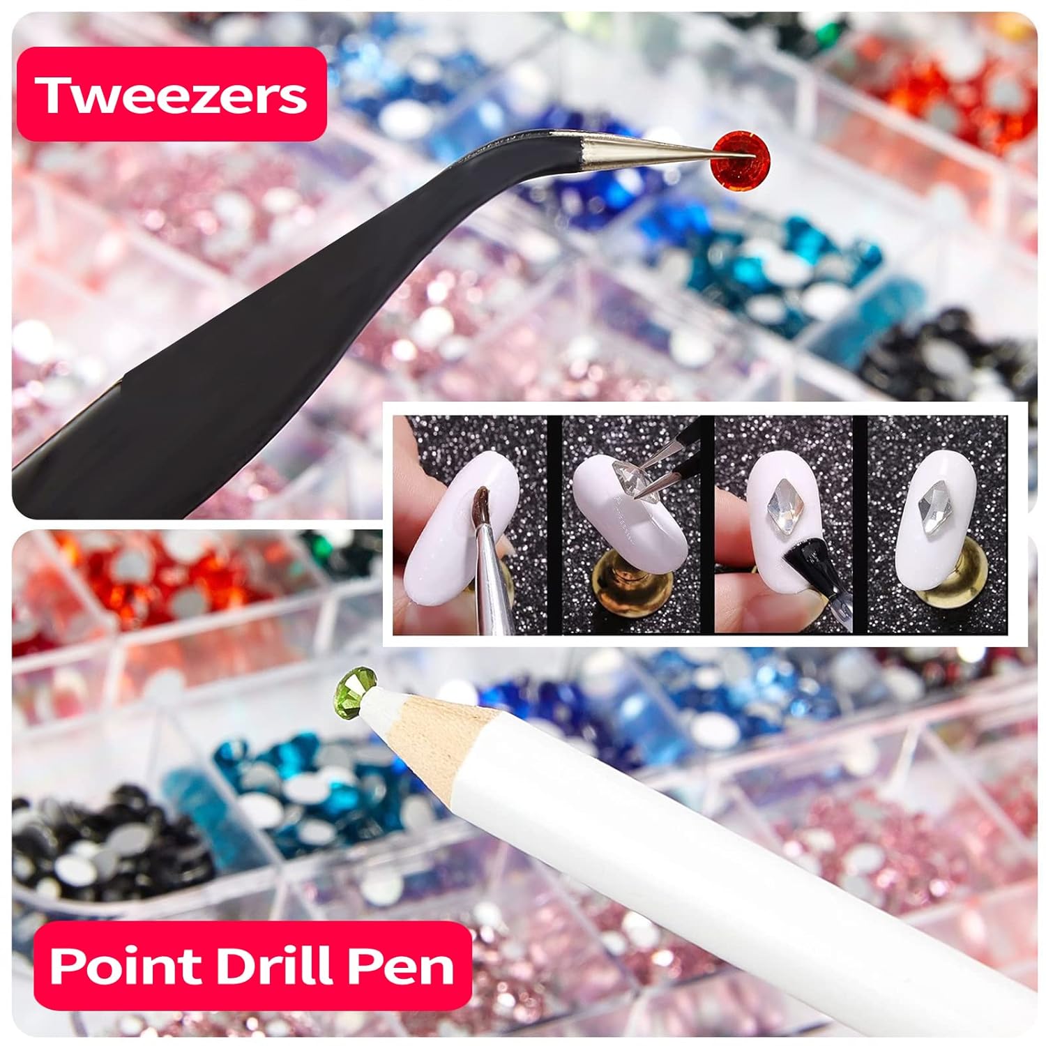 12-roosters smaragdgroene plak - Nail Art Emerald Green recensie en prijs
