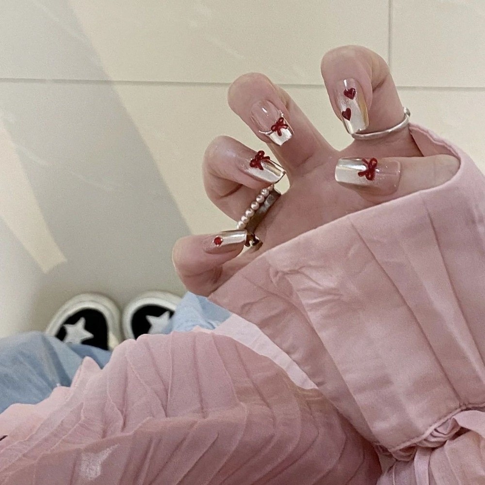 Wijnrode nagelkunstdecoraties  - Nail Art Burgundy recensie en prijs