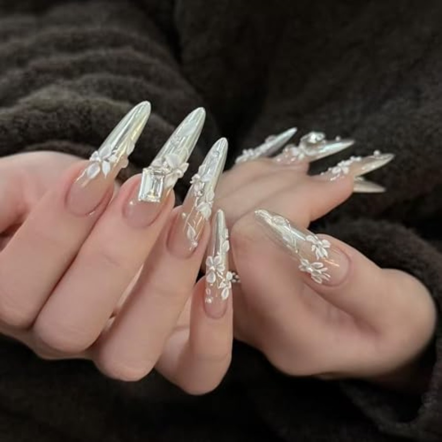 3D bloemen nagelvorm, bloemen  - Nail Art Elegant recensie en prijs