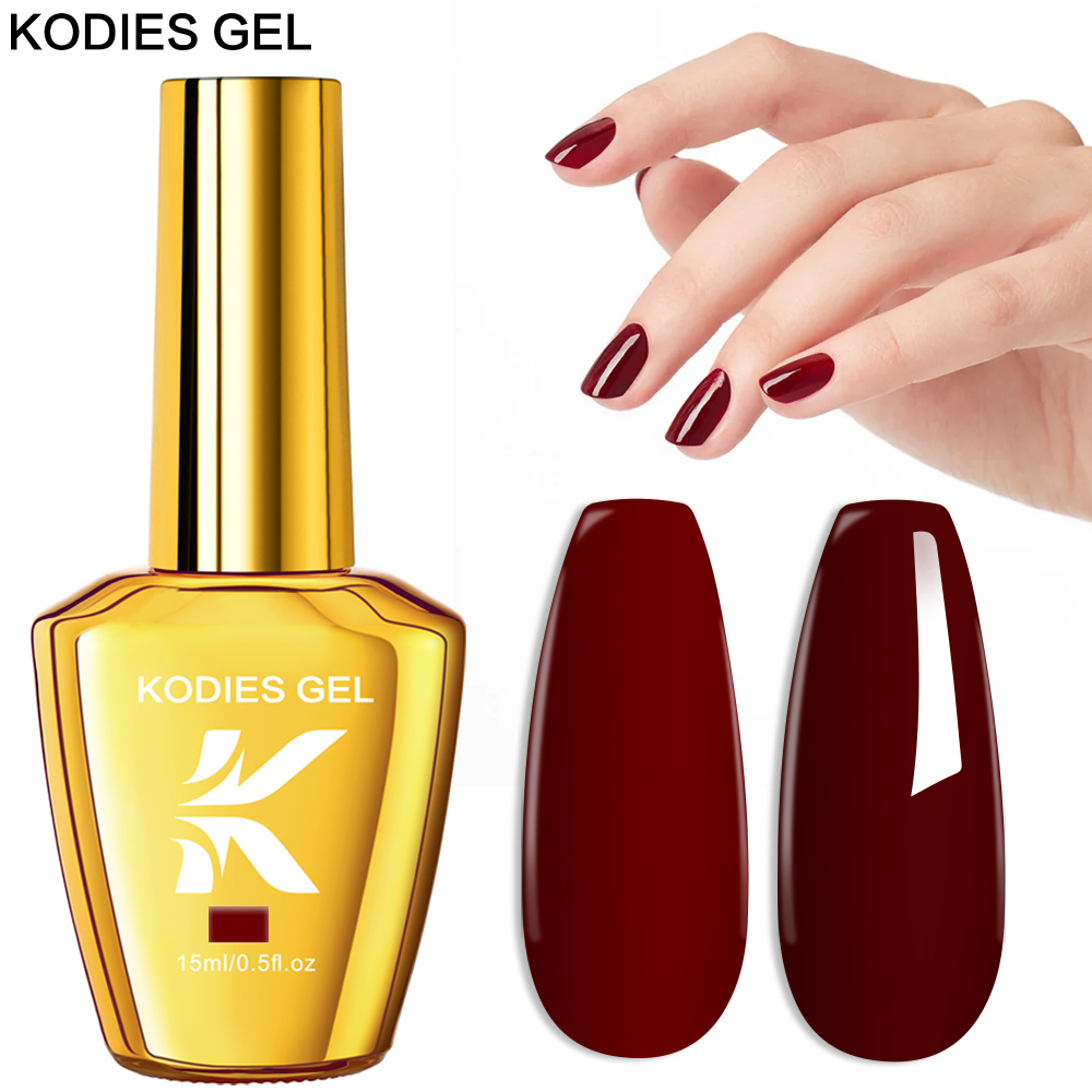 KODIES GEL Bordeaux Rode Gel N - Nail Art Burgundy recensie en prijs