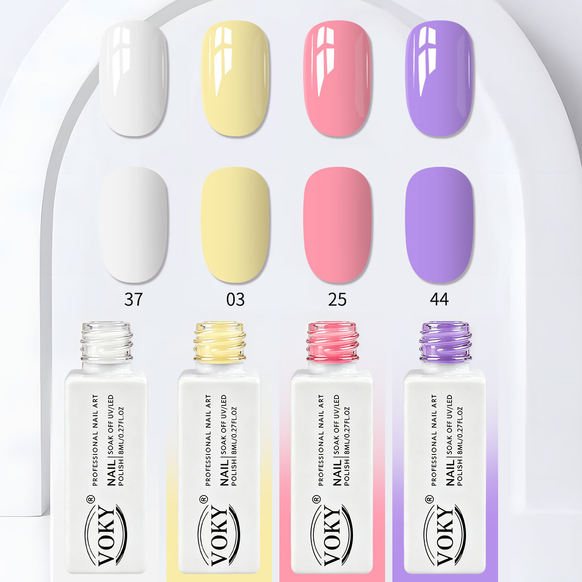 VOKY 4-delige macaron elegante - Nail Art Elegant recensie en prijs